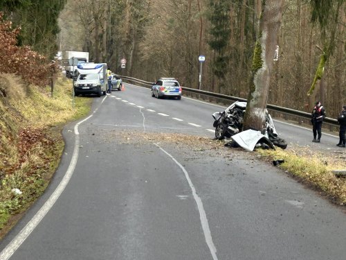 Mladík v mercedesu narazil na Karlovarsku čelně do stromu